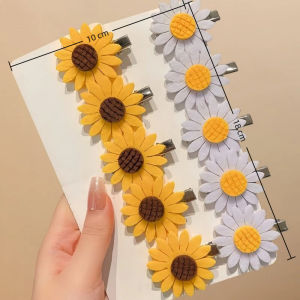 10pcs Daisy Hair Clips Set Cute Colorful Flower Mini Hairpins Bridesmaid Accessories for Bangs and Hair Styling Perfect