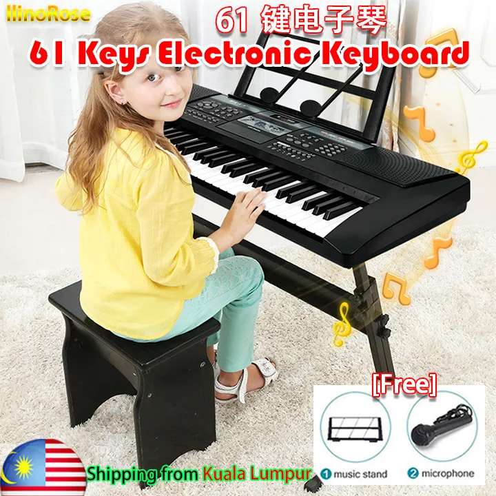 llinoRose%2061%20Keys%20Multi-function%20Digital%20Electronic%20Keyboard%20Digital%20Piano%20,%20Children's%20Digital%20Piano%20Keyboard,%20%20Early%20Educational%20Toy%20Kids%20Gifts%20Musical%20Keyboard,%20Self%20Learning%20Beginners%20Portable%20Instrument,%20with%20Microphone%2061%E9%94%AE%E7%94%B5%E5%AD%90%E7%90%B4%20-%20Image%202