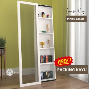 Kaca Lemari Hias Ruang Tamu Kaca Lampu Pintu Geser - Lemari Pajangan Kamar Tidur Minimalis