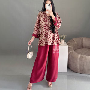 Setelan Daryani Jumbo One Set Rayon Busui Piyama Baju Tidur Wanita