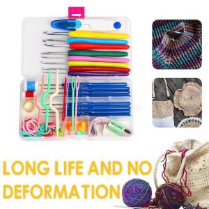【Fast Delivery】87Pcs Crochet Hooks Kit with Case Crochet Yarn Set Colorful Hand Knitting Art Tools Ergonomic Handle for Crochet Lovers Knitting Starter
