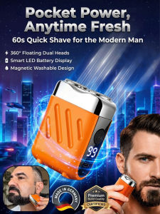✈️ Fashionable Dynamic Shaving Tool/Beard Razor/Double Head Shaver Fast Efficient Shave Portable Ergonomic Handle Practical & Convenient For Business Trip – Next Gen Dual Head Pocket Shaver
