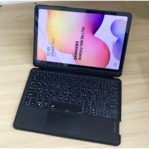 MINGBO SAMSUNG TouchPad สําหรับSamsung Tab S10fe+ S10FE/S10/A9/A8/S6 Lite Samsung Tab S8+ S9+ S7+ S9FE+ S9/S10Ultra ที่ถอดออกได้คีย์บอร์ดสําหรับ มีที่วางปากกา