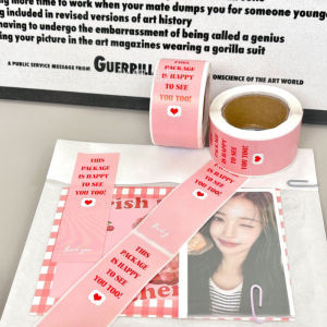 100pcs/roll Ins Creative Wholesale Adhesive Packaging Label Tape Sealing Adhesive Gift Packaging