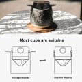 【พร้อมสต็อก + 100% ต้นฉบับ】1ชิ้นแบบพกพาพับกาแฟกรองสแตนเลสทำความสะอาดง่ายนำมาใช้ใหม่ช่องทางกาแฟไร้กระดาษเทกว่าผู้ถือกาแฟ Dripper. 