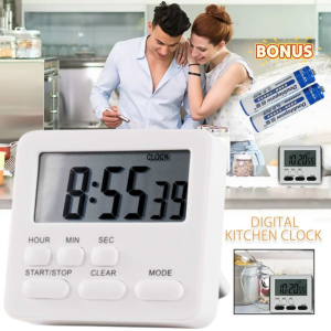 BARU Timer Memasak Digital Tempel KulkasLCD Display Alarm Kitchen Countdown Bonus Baterai - ZK-2206