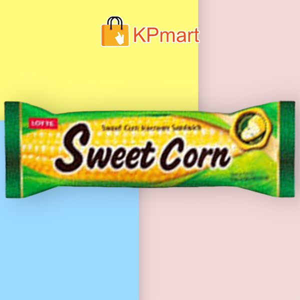 Kem bánh bắp Hàn Quốc Lotte Sweet Corn Ice Cream Sandwich 140ML Lazada.vn