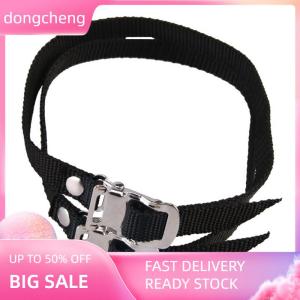 dongcheng 1PC Pedal Straps Bicycle Feet Strap Bike Strap Toe Clip Strap Black