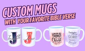 Custom Mug with Bible Verse 11oz
