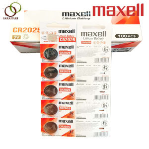 [Vỉ 5 viên] Pin cúc áo CR2025 Maxell chính hãng made in Japan Lithium 3V cho điều khiển