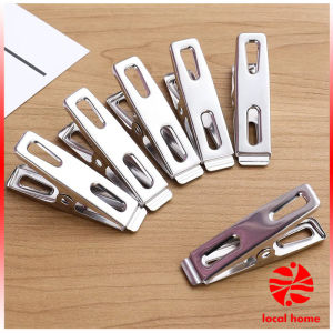Thaihome กิ๊ฟหนีบผ้า คลิปหนีบผ้า ตัวหนีบผ้าสแตนเลส stainless steel clothespin แพ็ค 20 ตัว