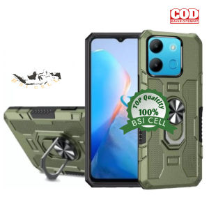 CASE INFINIX SMART 7(X6515) ROBOT HIT EYE RING STANDING CESING BELAKANG-CASE PENUTUP HEADPHONE OPPO