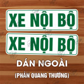 [PHẢN QUANG] Combo 2 miếng decal XE NỘI BỘ phản quang dán xe vận tải hàng hóa ô tô chuẩn nghị định 158/2024/NĐ-CP