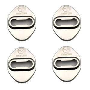 4 chiếc nắp bảo vệ khoá cửa ô tô cho MAZDA 3 2 6 CX-5 CX4 cx7 cx8 AT cx9 cx-3 nắp chống gỉ bằng thép không gỉ crôm