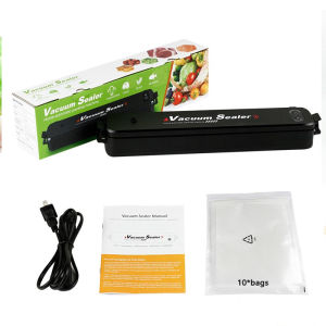XHOME【Philippines Local+COD】Portable Home Food Automatic Vacuum Sealer Fruit Preservation Kitchen Commercial Vacuum Packer (Gift:10 Food Bags)