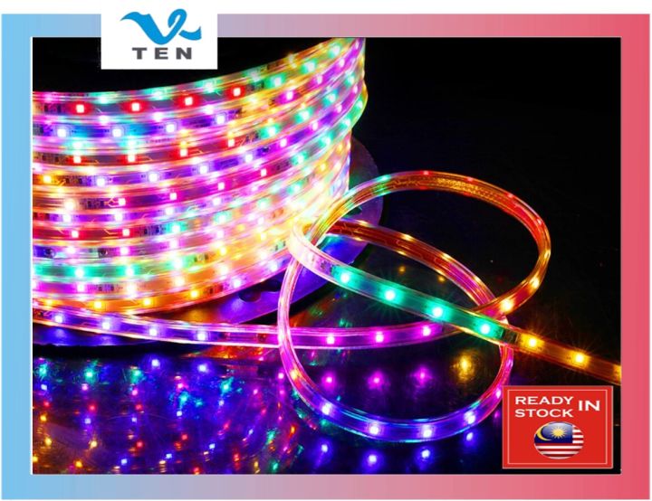 Waterproof 240V 48LEDSRGB Marquee Running LED Strip Light 1-10Meter