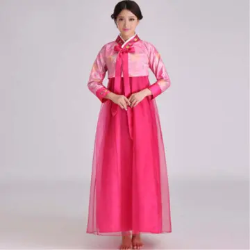 Korean Traditional Long Sleeve Classic Hanboks Dress Cosplay Costume Women Palace Korea Wedding Dance Lazada Singapore