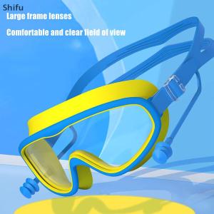 [ShiFu] 2025 Large Frame Swimming Goggles For Kids High Quality Antifog Swim Glasses Waterproof HD Swim Eyewear Swim Equipment