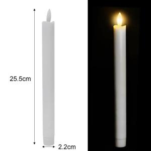 10 cái nến LED không cháy dài nhọn đèn nến chạy bằng pin đèn nến Nhà thờ ánh sáng nhấp nháy nhà đồ trang trí bàn tiệc