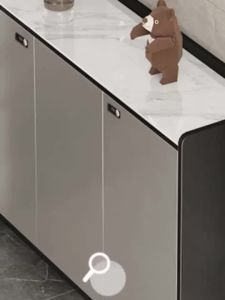 [Cozy ]Entrance Shoe Cabinet with Pas Lock for Hallway Aisle Rock Board Shoe Cabinet Shoe Rack Storage Cabinet
