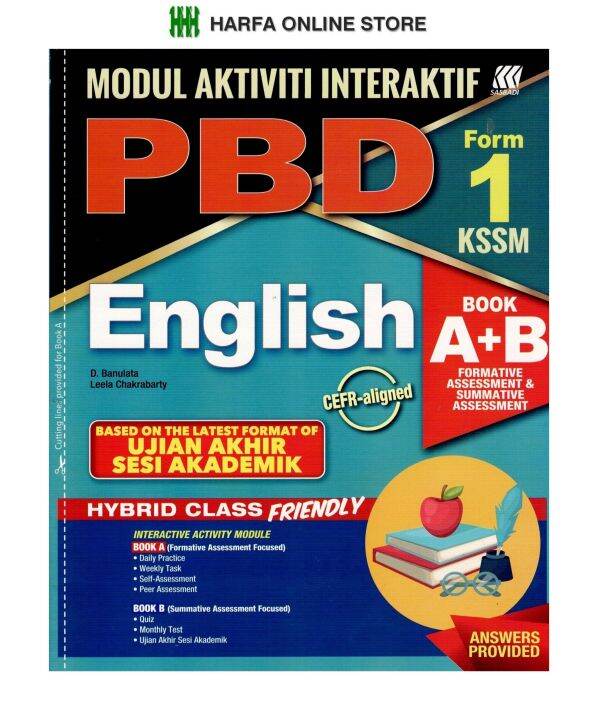 Modul AKtiviti Interaktif PBD English Form 1 KSSM UASA ( Book A+B ...