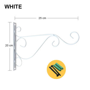 Hanging Pot Metal Plant Flower Hanging Pots Basket Black Metal Chain Coconut Coir Liner for Indoor Outdoor Decoration