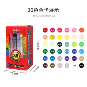 onecity.Acrylic Marker Pen 12/18/24 Colour DIY on Glass Stone Fabric Phone Casing LETO Gifts for Kids drawing art set for kids Art Supplies