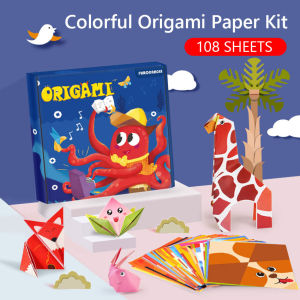 3D Cartoon Origami Paper Handcraft Paper DIY Origami Baby Educational Toy Kids Craft Toy