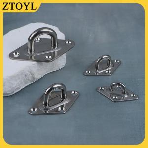 ZTOYL 1 chiếc Móc treo trần tường bằng thép không gỉ 304 M5 M6 M8 M10 đế mắt neo chịu tải nặng dùng cho thuyền yoga xích đu võng
