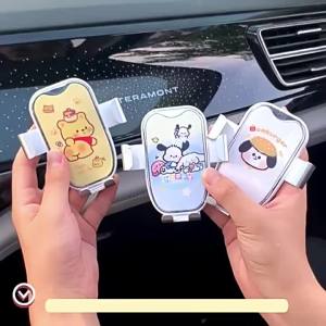 Creative Puppy Car Phone Holder Multi-Functional Air Vent Navigation Support Gravity Mount for Car