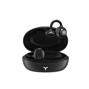Hileo Hi85 Ear Clip Bluetooth Earphones - Dual Device Pairing Physical Buttons Waterproof AI Noise Cancellation Open-Transparency Dual Modes for Gaming and Music