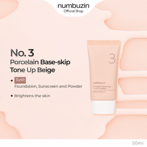 KOREA NUMBUZIN No. 3 Porcelain Base-skip Tone Up Primer Beige SPF50+ PA++++ 50ml