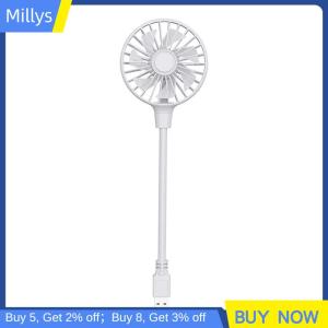 Millys Summer Outdoors And Travel USB Rechargeable Handheld Fan Silent Cooling Power Bank Wireless Mini Play Plug Fans