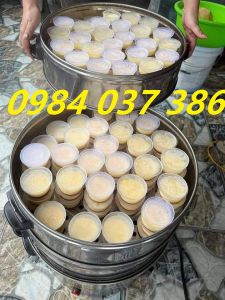 Nồi hấp Bánh bao bánh flan chạy bằng điện 3 tầng Inox không rỉ size 47cm