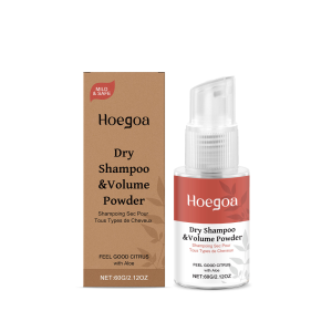 Hoeoga Leave-in dry hair spray controls oil adds volume refreshes removes grease convenient revitalizes 60g
