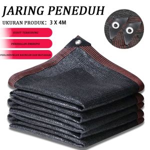 Lebar 2 meter Panjang 5 Meter Jaring Penahan Matahari Luar Ruangan Paranet 90% Sunshade Net Terpal Jaring Naungan Angin Anti-uv Penahan Sinar Matahari Untuk Berkebun Mobil Tabir Suryahalaman Kanopi Tenda Musim Panas Naungan Teras