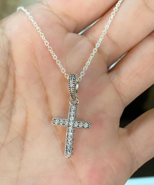 Sokolov set in gold plated 925 silver: cross pendant with zirconia + anchor  chain German online Marketplace and Shop