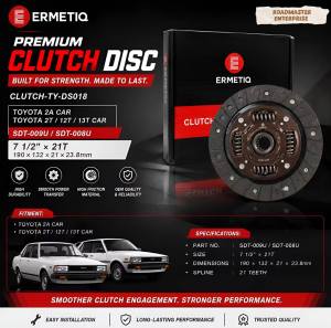 Toyota 2A 2T 12T 13T Clutch Disc Clutch lining V spline SDT-009U / SDT-008U / 7 1/2×21T 190*132*21*23.8 CLUTCH-TY-DS018 ( accessories )