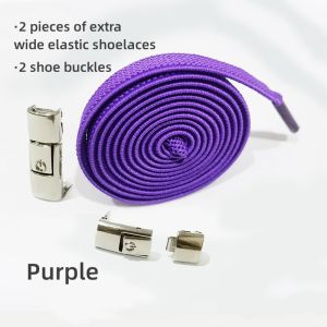 Press Lock Shoelaces No Tie Elastic Shoelaces for Sneakers Rubber Shoes Flat Shoe Laces Fits All Portable Shoe Laces