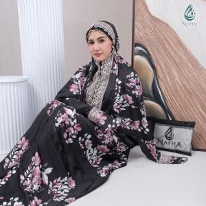 NAFHA - Mukena Terusan Dewasa Armania Sutra Silk Istanbul Series Mukena Sutra Silky