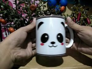 Cute Panda Mugs with Box As is or Customized Name Available Coffee Mugs