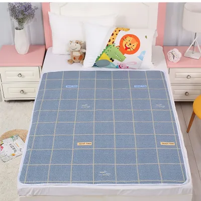 Tấm lót chống thấm cho bé Thảm lót chống thấm 3 lớp size to cho trẻ nhỏ và người già (80x120cm)-HAUSE