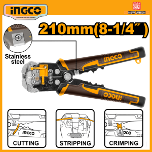 INGCO AUTOMATIC WIRE STRIPPER | CUTTING STRIPPING & CRIMPING | HWSP102418