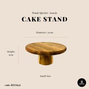 H331. Acacia Wood Cake Stand / Pastry Tray / Serving Tray / Dessert Stand