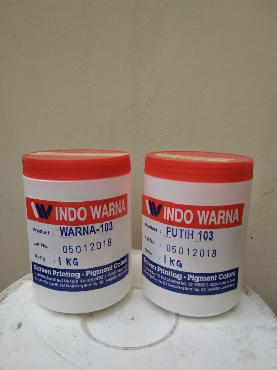 Cat Sablon / Pasta Sablon WARNA/PUTIH 103 - 1kg