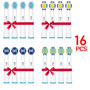 16pcs Toothbrush Head For oral b For Braun Replacement Brush heads DOUBLE CLEAN D34 D36 Brush Heads Refill DB4010 /650 /9000