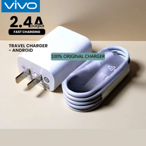 CARDINAL DDD : Vivo 18W Rapid Charger Set with 2.4A USB Cable – Type C / Micro USB for Vivo Y Series Phones