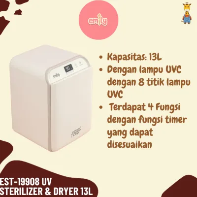 Emily EST-19908 UV Sterilizer & Dryer 13L - Mesin Sterilizer