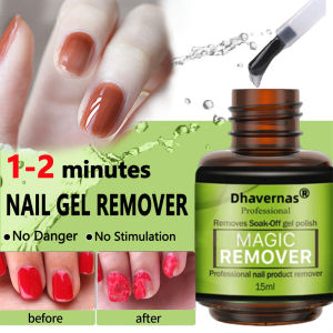 Nail Gel Polish Remover Fast Remover Strong Nail Glue Remover No Irritation and No Damage to Nail Bed Cleaner Function Gel Remove Tool