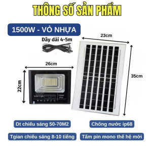 Đèn Năng Lượng Mặt Trời ATH LIGHTING Loại Đèn Pha Led Thế Hệ Mới Có Độ Sáng Cao Nâng Cấp Tấm Pin Mono Hiệu Suất Cao Bất Chấp Thời Tiết